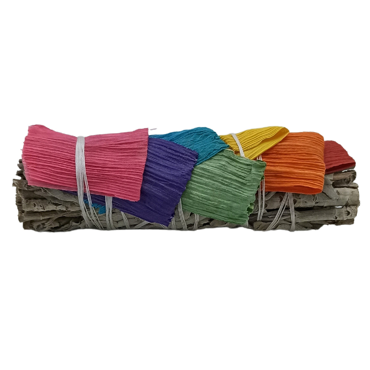 Antorcha de Salvia Blanca con 7 Hojas de Maíz - Protección, Abundancia y Plena