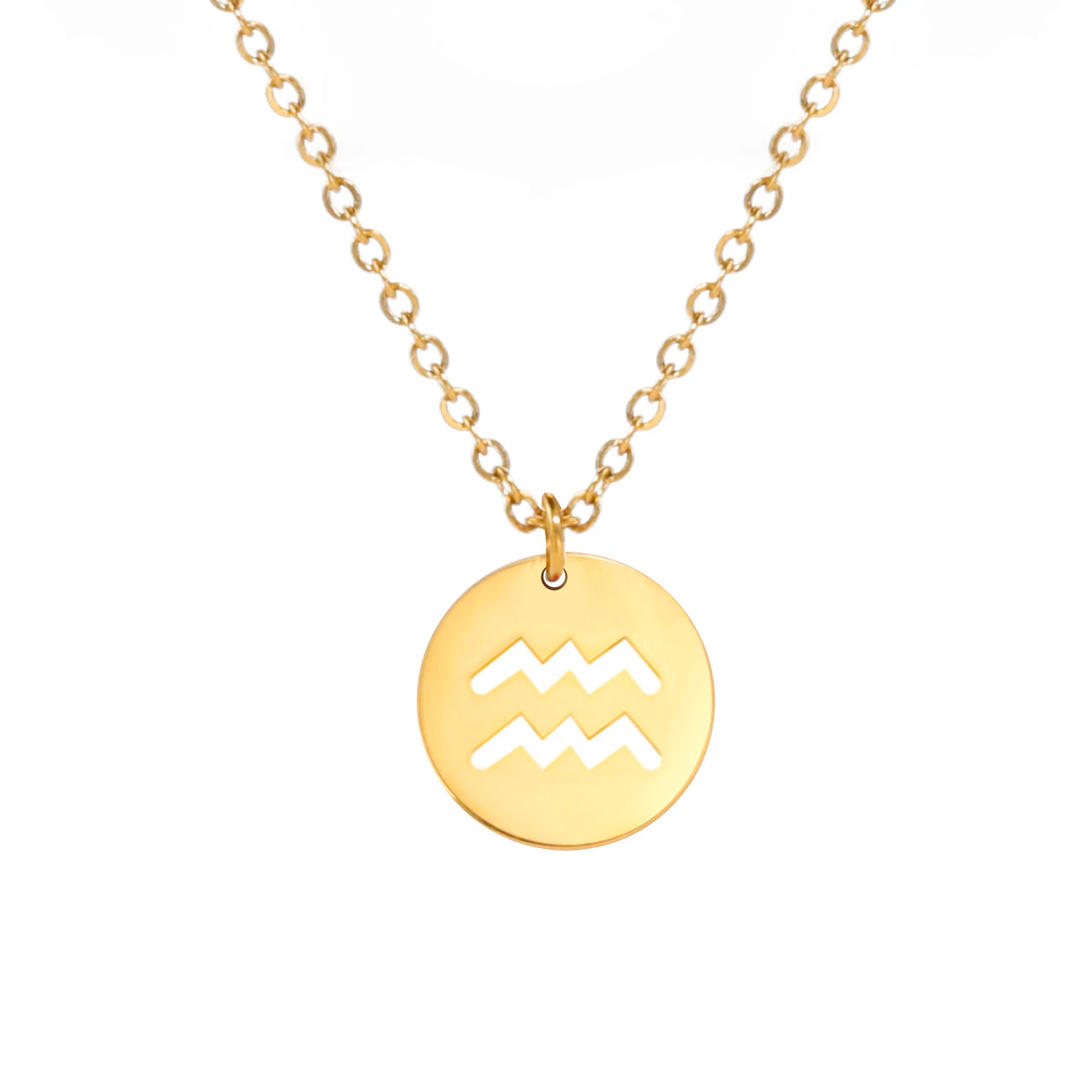 Conjunto AstroChic Banhado a Ouro - Signo de Aquário
