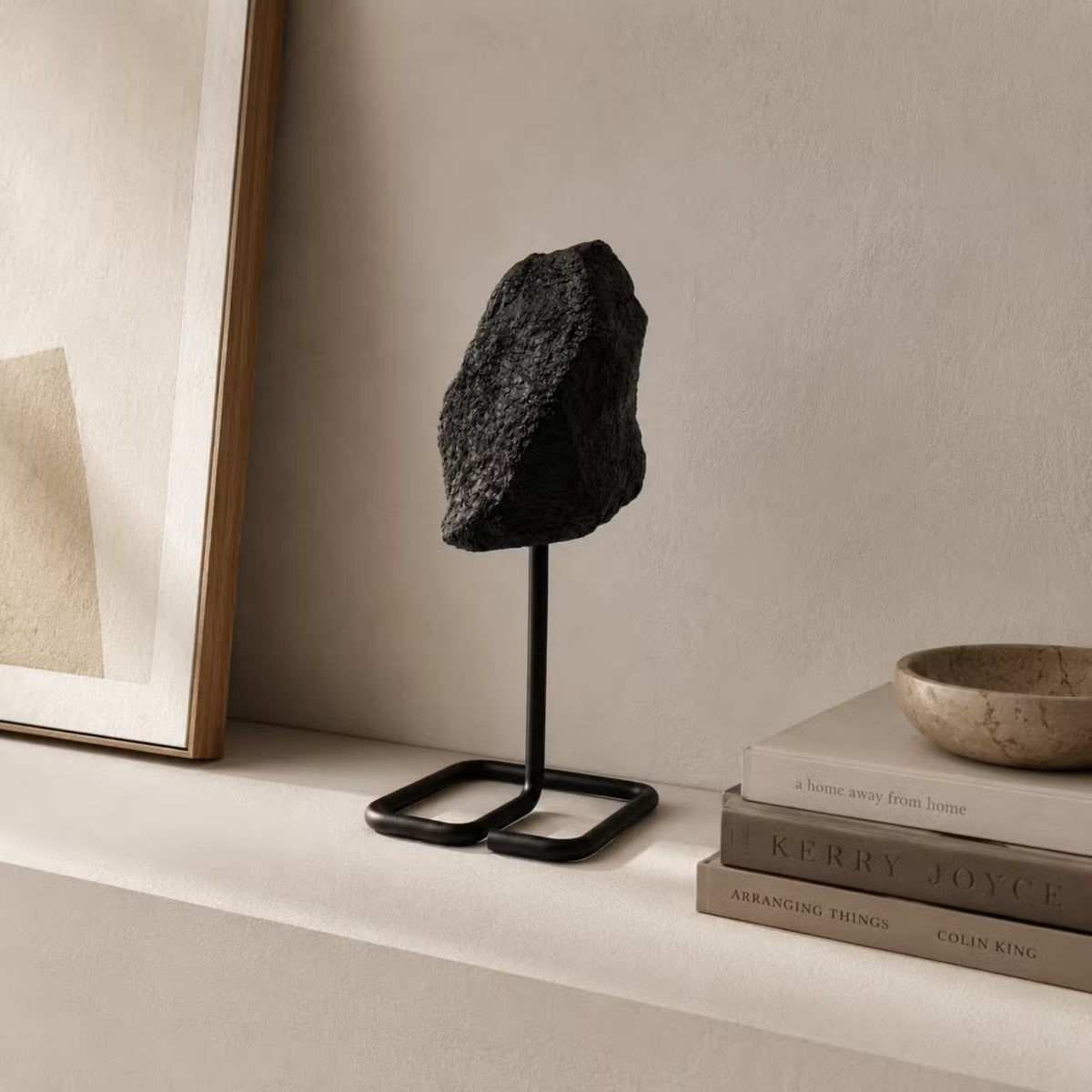 Turmalina Negra para Ambientes com Suporte Metálico