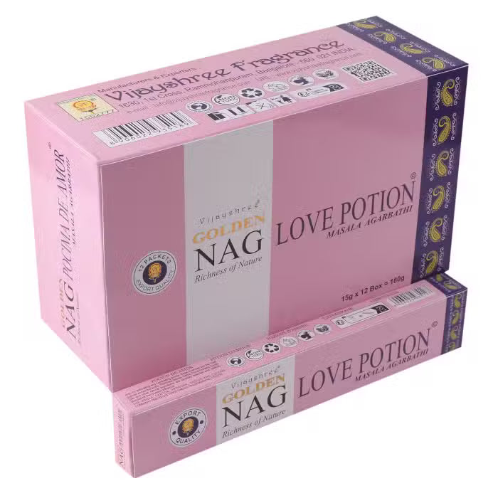 Golden Nag Incense – Love Potion (15g)