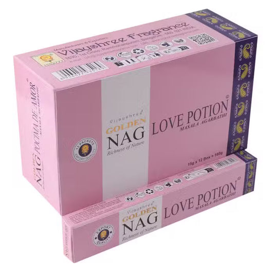 Incienso Golden Nag – Pócima del Amor (15g)