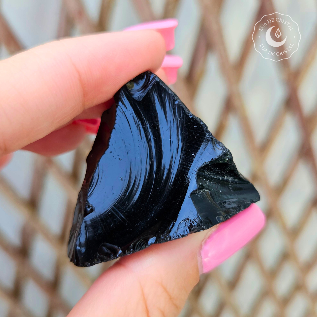 Obsidiana Negra em Bruto