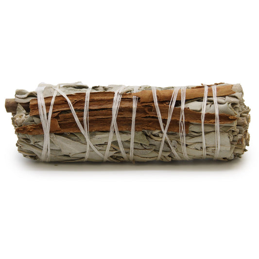 Antorcha de Salvia Blanca y Canela – Prosperidad y Buenas Vibraciones