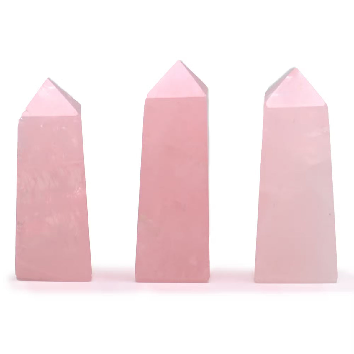 Punta Obelisco de Cuarzo Rosa - 3 a 5cm