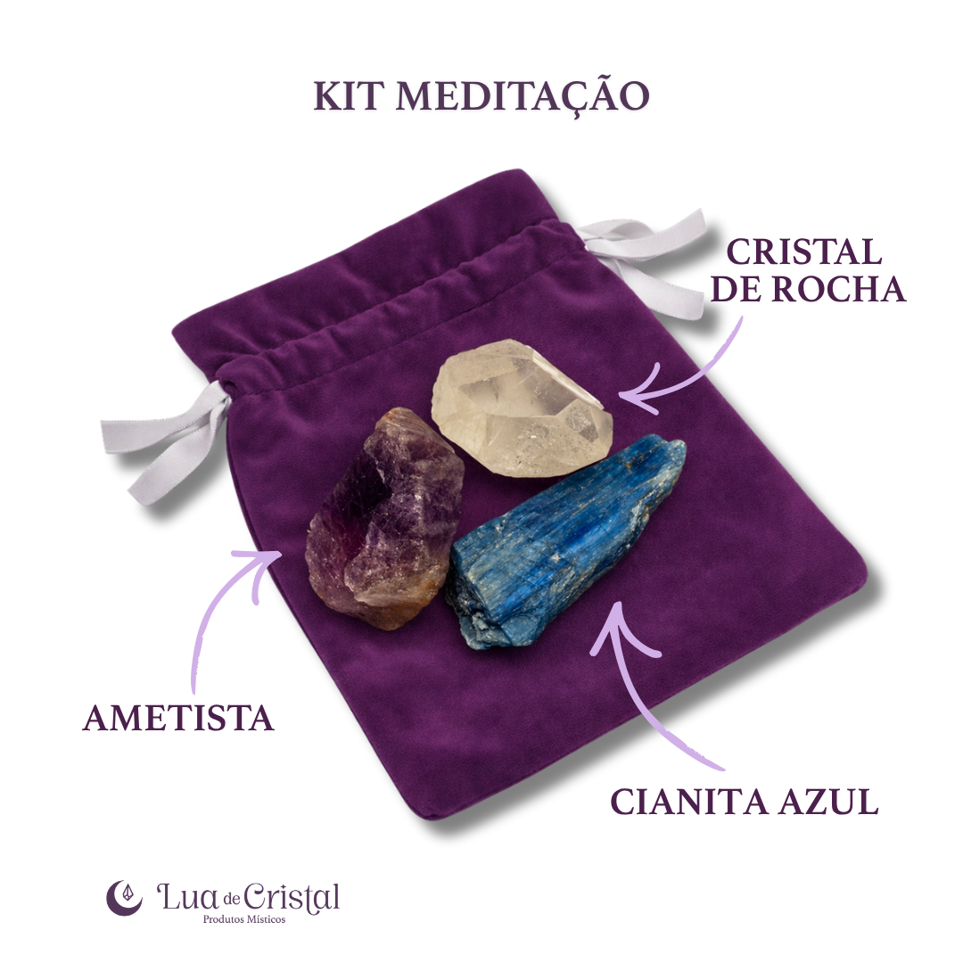 Kit de Cristais para Meditação