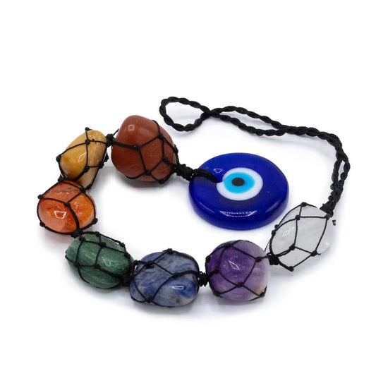 Colgante Ojo Turco con 7 Piedras de los Chakras