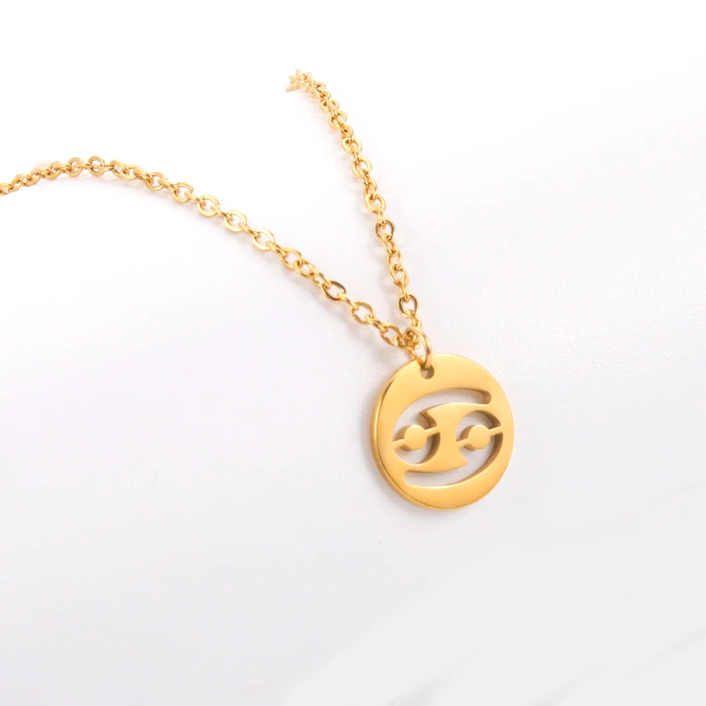 Conjunto AstroChic Bañado en Oro - Signo de Cáncer