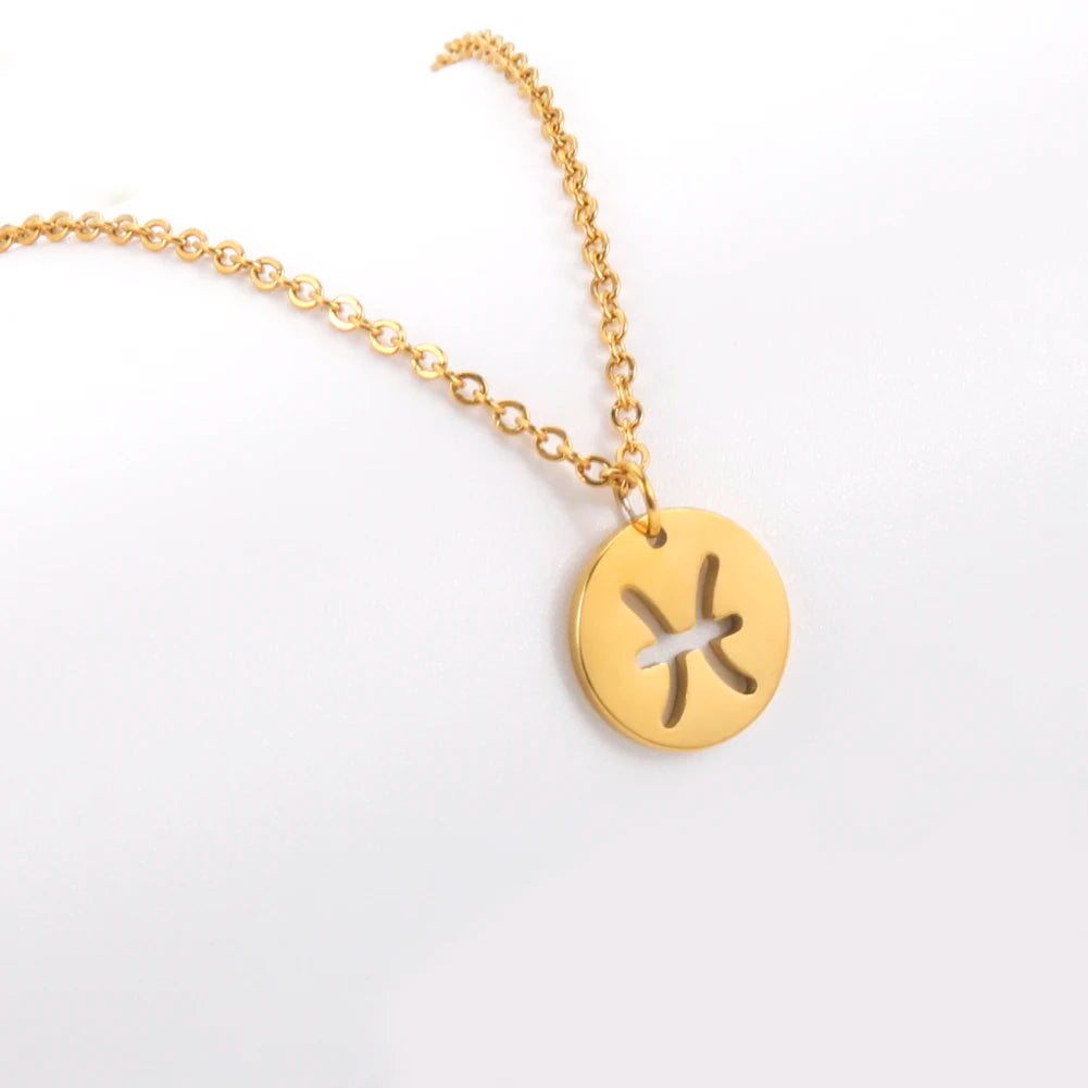 Conjunto AstroChic Bañado en Oro - Signo de Piscis