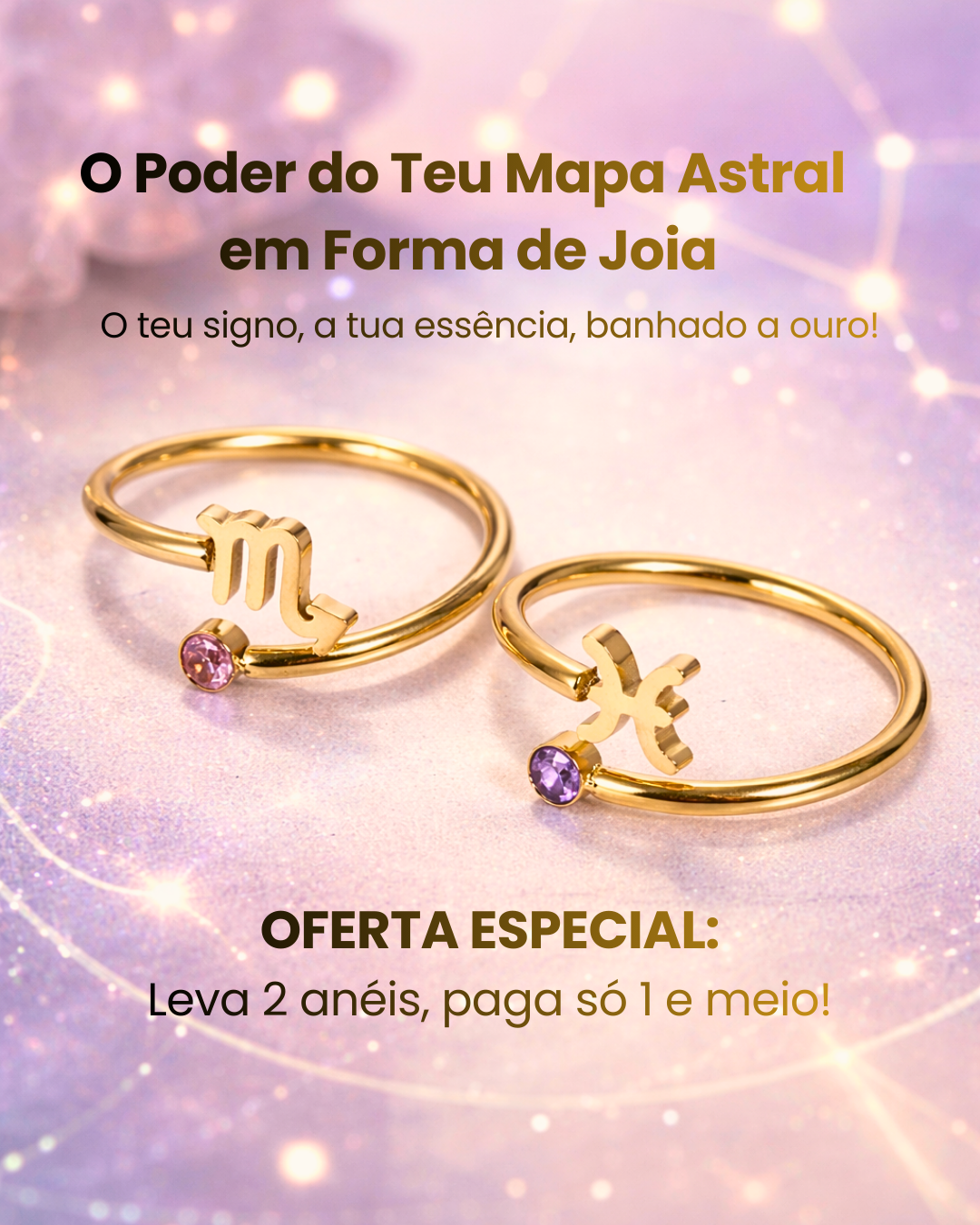 18k Gold Plated Zodiac Rings - Best Seller Product🥇