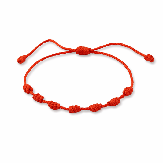 Kabbalah 7-Knot Bracelet - Protection Against Envy and Evil Eye